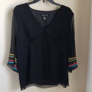 Size xl Spenser Jeremy black top with beading